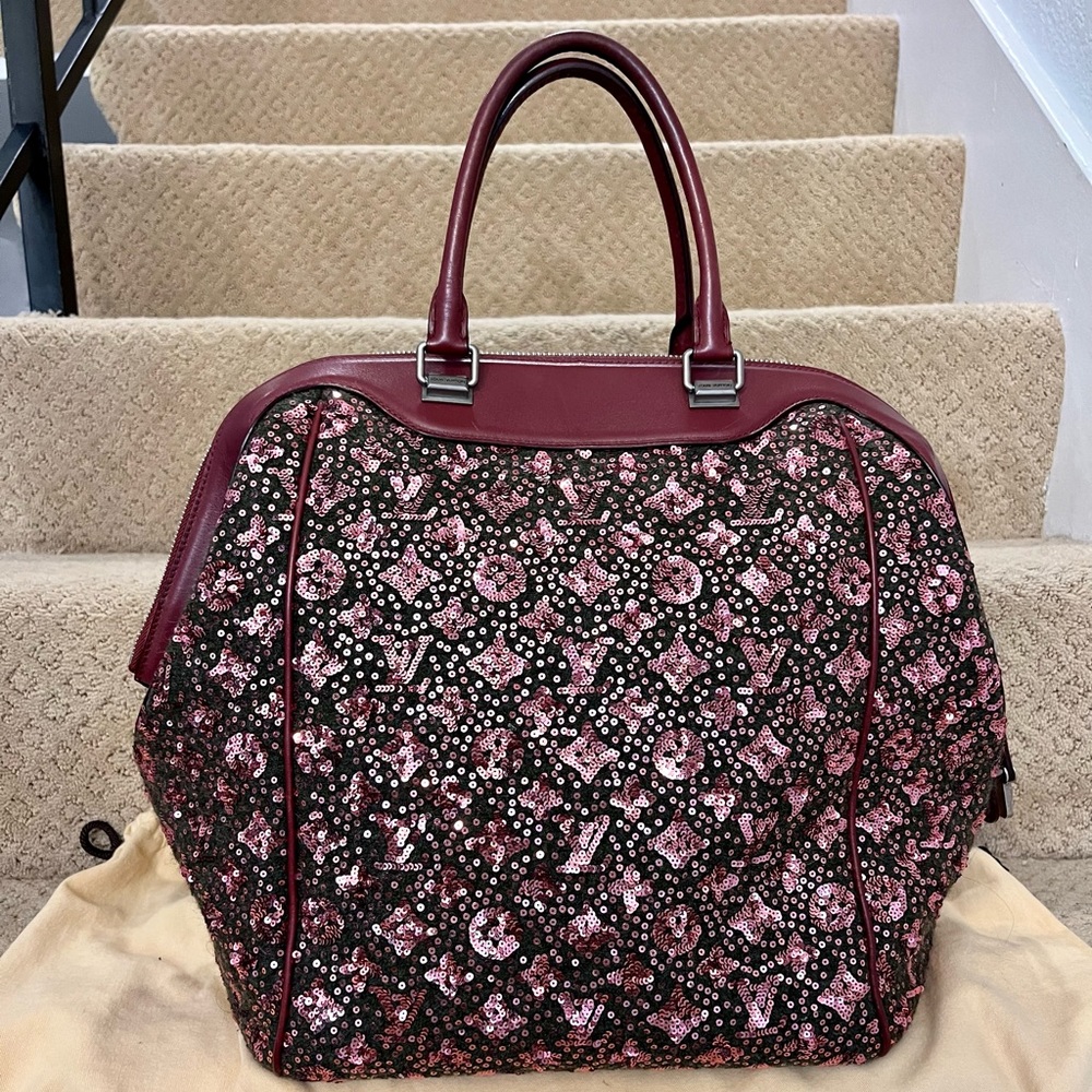 Authentic Louis Vuitton limited sunshine express north south burgundy